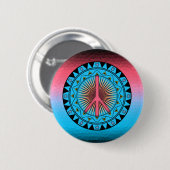 Badge Rond 5 Cm Paix ~ Soleil (Devant & derrière)