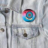 Badge Rond 5 Cm Paix ~ Soleil (En situation)