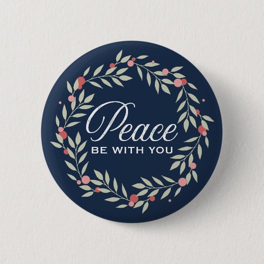 Badge Rond 5 Cm Paix Soyez avec vous Werath (Devant)