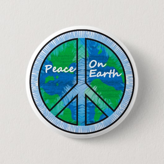 Badge Rond 5 Cm Paix sur terre (Devant)