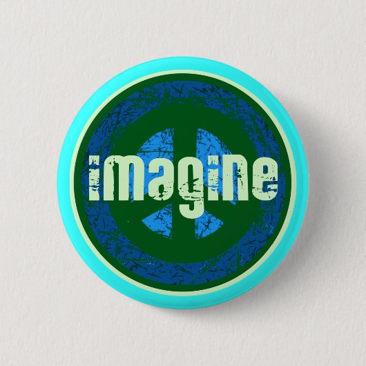 Badge Rond 5 Cm Paix sur terre (Devant)