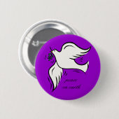Badge Rond 5 Cm Paix sur Terre (Devant & derrière)