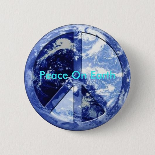 Badge Rond 5 Cm Paix sur terre (Devant)