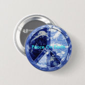 Badge Rond 5 Cm Paix sur terre (Devant & derrière)
