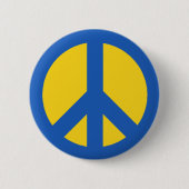 Badge Rond 5 Cm Paix Ukraine (Devant)