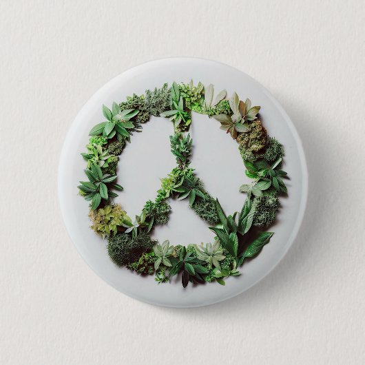 Badge Rond 5 Cm Paix verte (Devant)