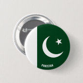 Badge Rond 5 Cm Pakistan Drapeau mignon Patriotique (Devant & derrière)