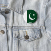 Badge Rond 5 Cm Pakistan Drapeau mignon Patriotique (En situation)