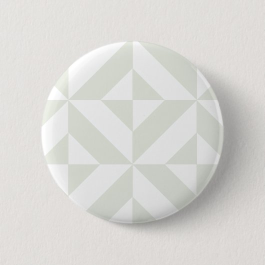 Badge Rond 5 Cm Pale Gray Geometric Deco Cube Pattern (Devant)