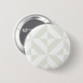 Badge Rond 5 Cm Pale Gray Geometric Deco Cube Pattern (Devant & derrière)