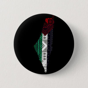 Badge Rond 5 Cm Palestine Broderie tatreez drapeau Motif gratuit