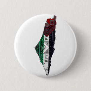 Badge Rond 5 Cm Palestine Broderie tatreez drapeau Motif gratuit