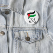 Badge Rond 5 Cm Palestine Drapeau du Canada (anglais seulement) |  (En situation)