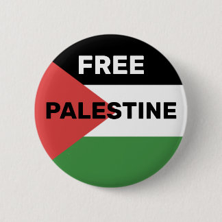 BADGE ROND 5 CM PALESTINE GRATUITE DRAPEAU ROUGE NOIR VERT BLANC