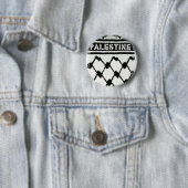 Badge Rond 5 Cm Palestine Keffiyah (En situation)