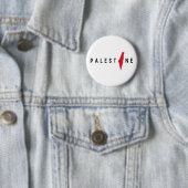 Badge Rond 5 Cm Palestine Libérez la Palestine Gaza (En situation)