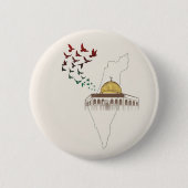 BADGE ROND 5 CM PALESTINE LIBRE (Devant)