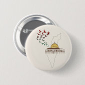 BADGE ROND 5 CM PALESTINE LIBRE (Devant & derrière)