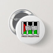 Badge Rond 5 Cm PalestinianBars (Devant & derrière)