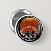 Badge Rond 5 Cm Palin2016Halloween (Devant & derrière)