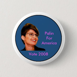 Badge Rond 5 Cm Palin pour l'Amérique
