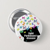 Badge Rond 5 Cm palladium de combat - conscience de Parkinson de (Devant & derrière)