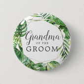 Badge Rond 5 Cm Palme tropicale sauvage grand-mère de la chambre (Devant)