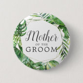 Badge Rond 5 Cm Palme tropicale sauvage Mère de la chambre (Devant)