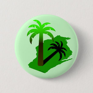 Badge Rond 5 Cm Palmier du Wisconsin