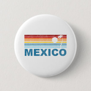 Badge Rond 5 Cm Palmier Mexique