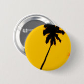 Badge Rond 5 Cm Palmier tropical (Devant & derrière)