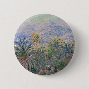 Badge Rond 5 Cm Palmiers de Claude Monet chez Bordighera