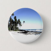 Badge Rond 5 Cm Palmiers exotiques & Plage Paradise (Devant)