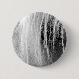 Badge Rond 5 Cm Palomino en noir et blanc
