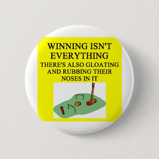 Badge Rond 5 Cm palyer de croquet (Devant)