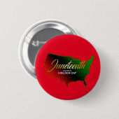 Badge Rond 5 Cm Pan African, Junetten Button (Devant & derrière)