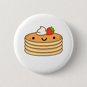 Badge Rond 5 Cm Pancakes Cute Kawaii