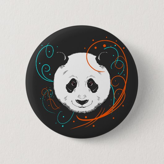 Badge Rond 5 Cm Panda (Devant)