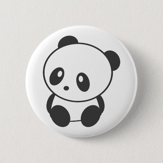 Badge Rond 5 Cm Panda (Devant)