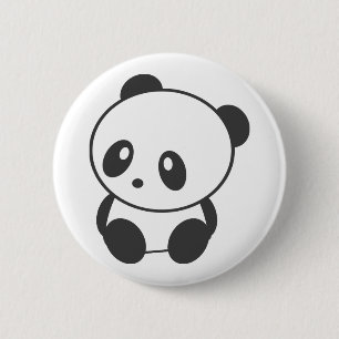 Badge Rond 5 Cm Panda
