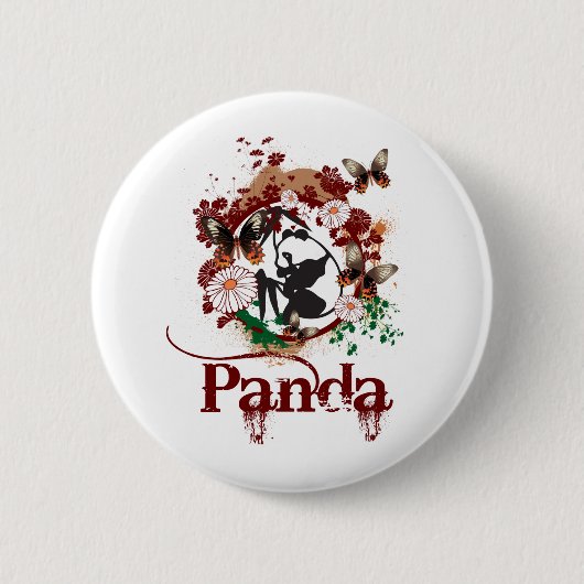 Badge Rond 5 Cm Panda (Devant)