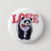 Badge Rond 5 Cm Panda Bear Saint Valentin (Devant)