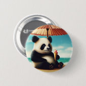 Badge Rond 5 Cm Panda Bears (Devant & derrière)