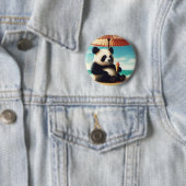 Badge Rond 5 Cm Panda Bears (En situation)