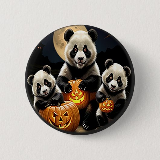Badge Rond 5 Cm Panda Bears (Devant)