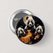 Badge Rond 5 Cm Panda Bears (Devant & derrière)