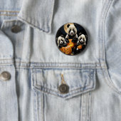 Badge Rond 5 Cm Panda Bears (En situation)