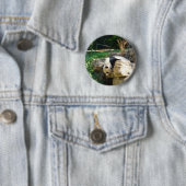 Badge Rond 5 Cm Panda chaud (En situation)