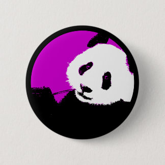 Badge Rond 5 Cm panda. couleur cercle personnalisable.