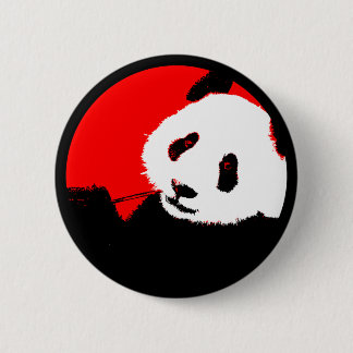 Badge Rond 5 Cm panda. couleur cercle personnalisable.